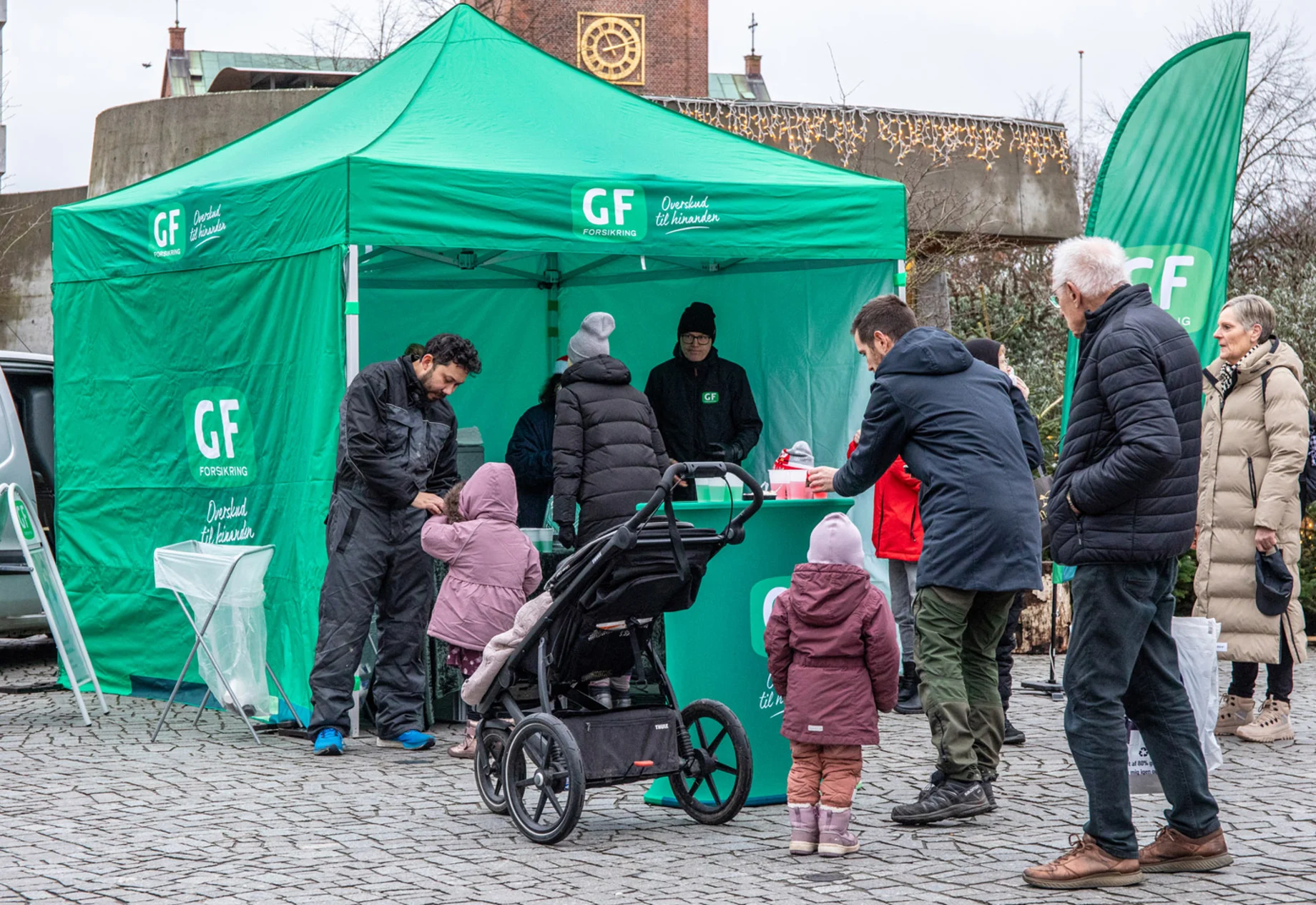 Jul på torvet i Silkeborg