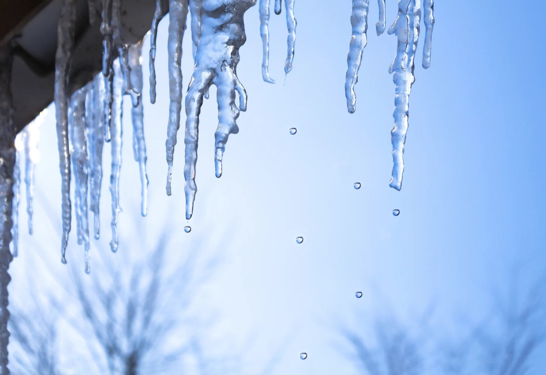 Istapper som smelter