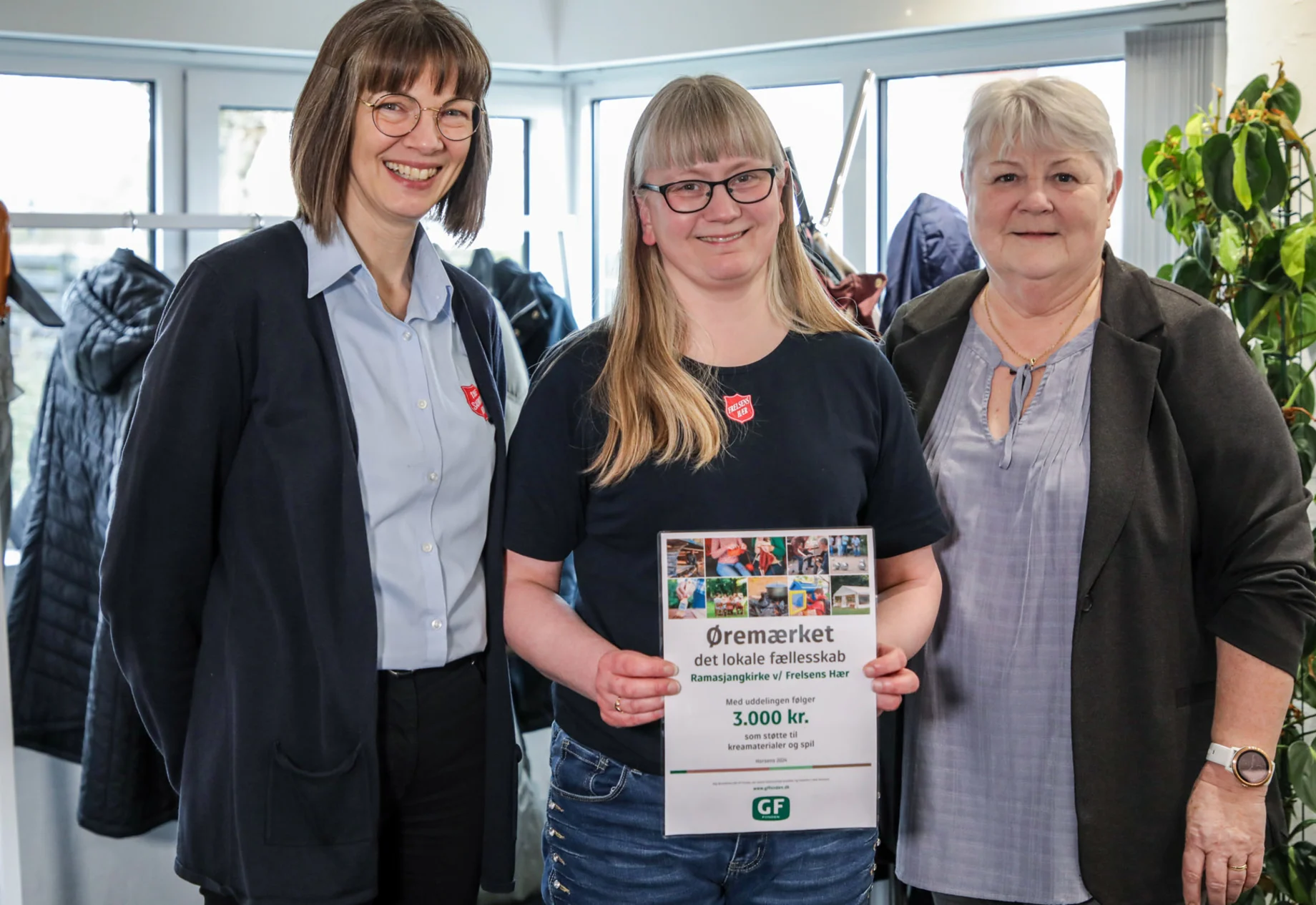 GF Horsens Ramasjangkirke v/ Frelsens hær øremærket diplom