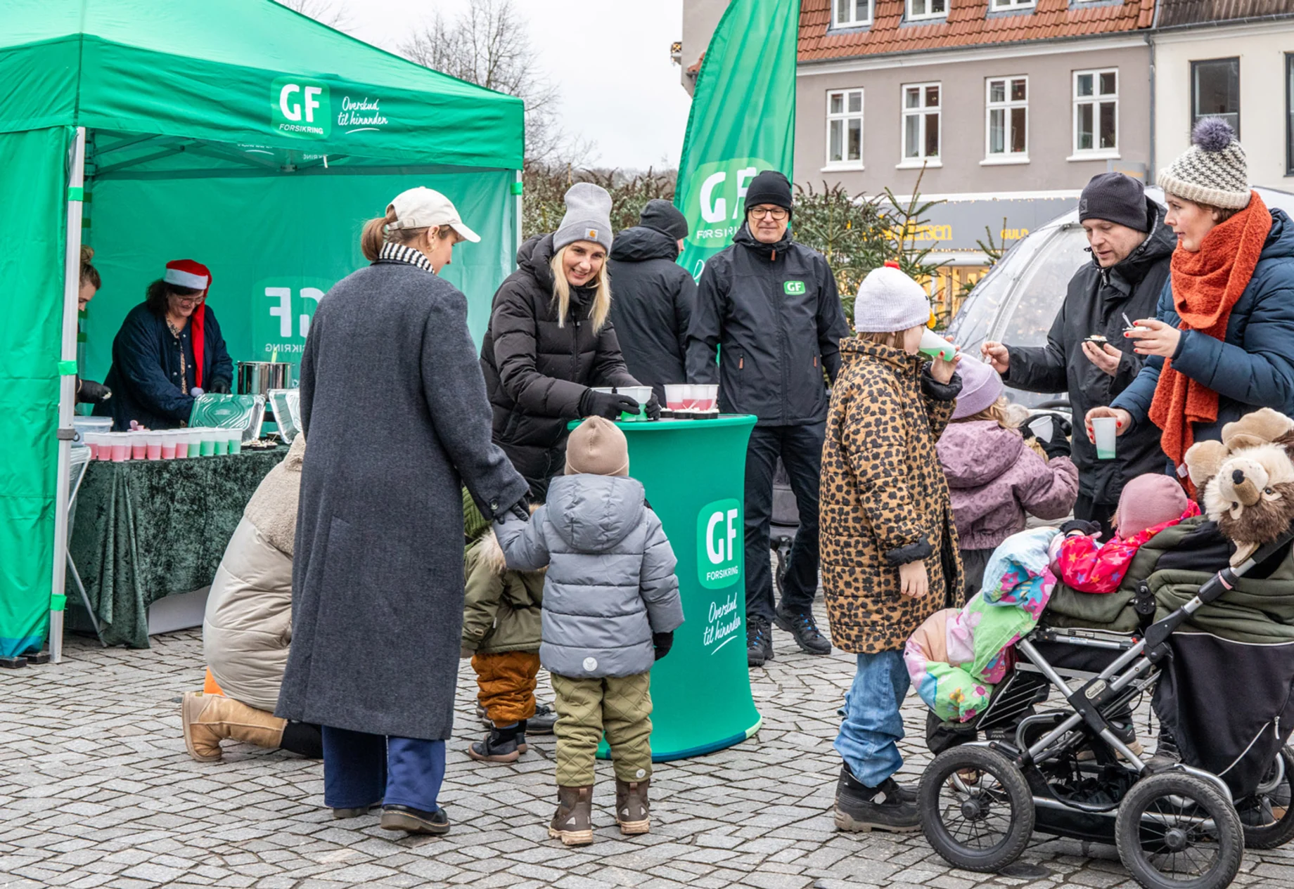 Jul på torvet i Silkeborg