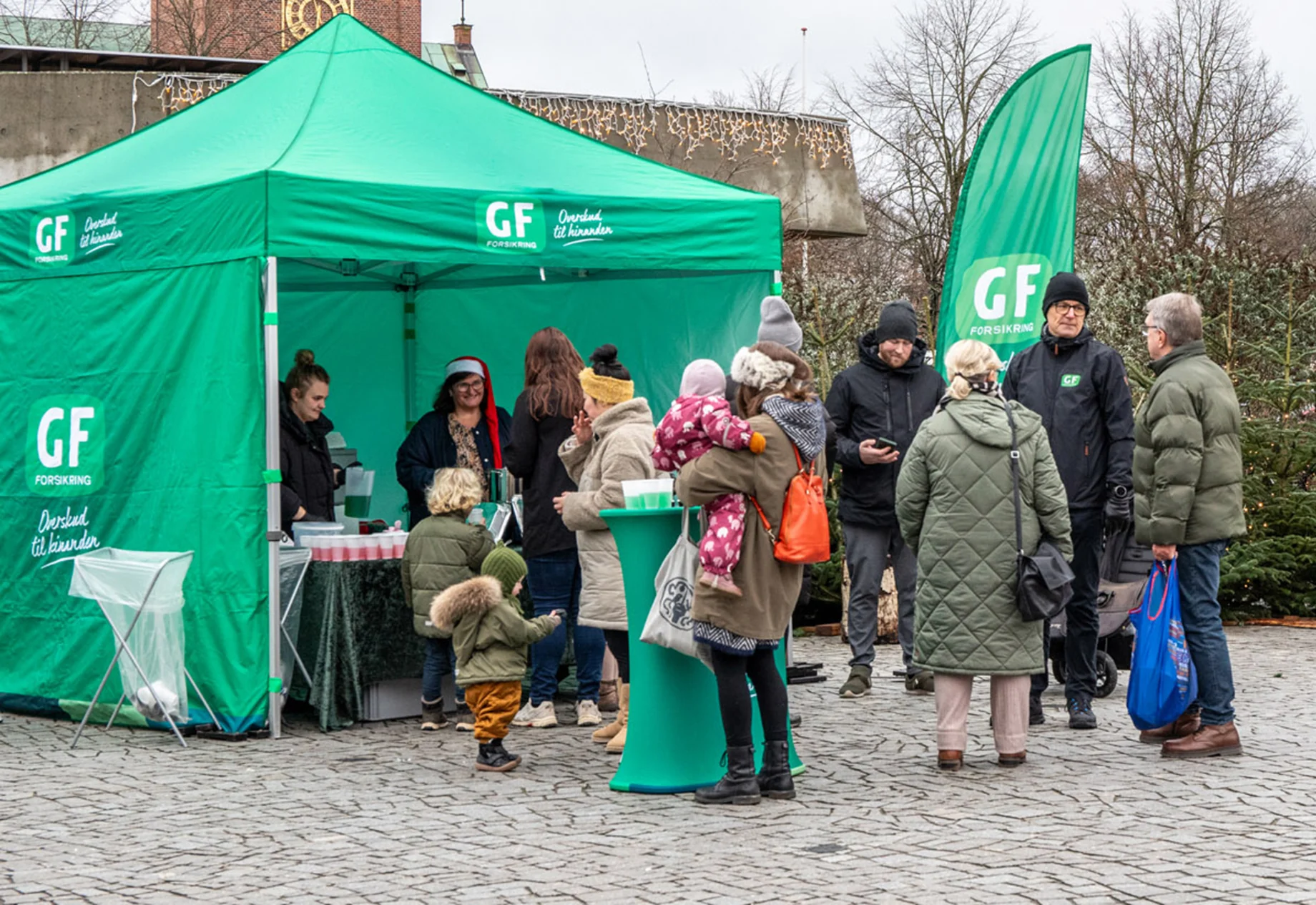 Jul på torvet i Silkeborg