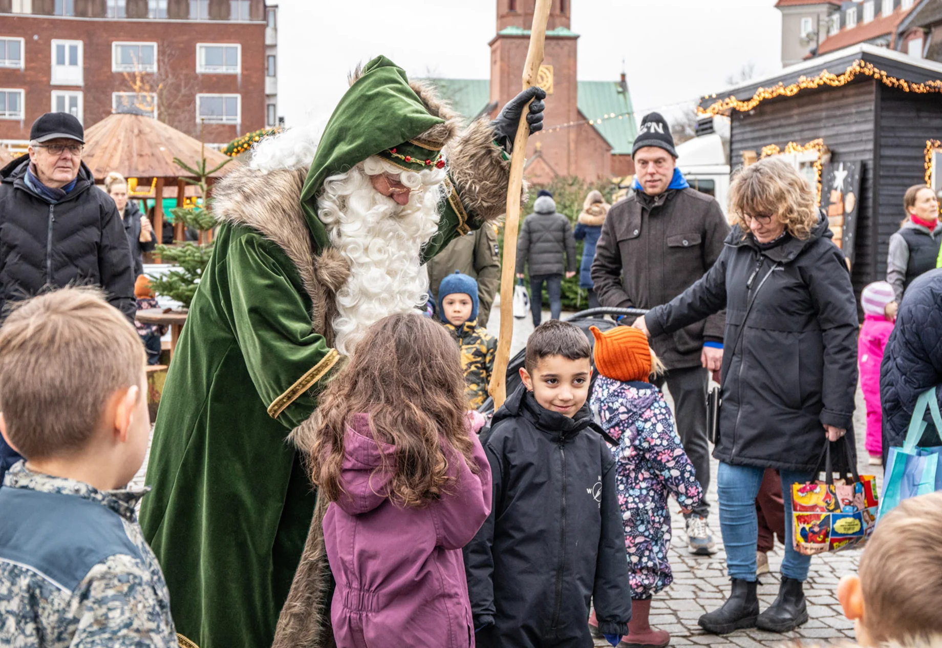 Jul på torvet i Silkeborg