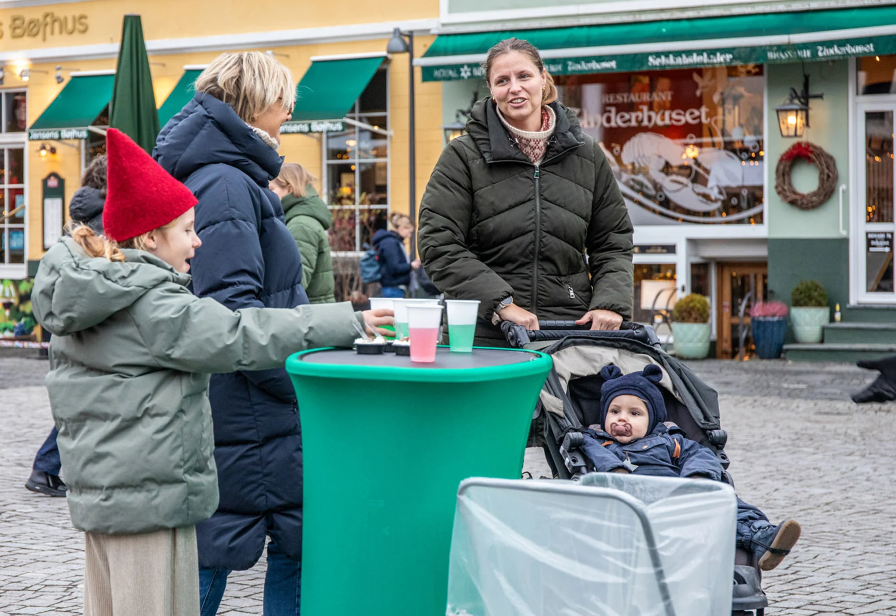 Jul på torvet i Silkeborg