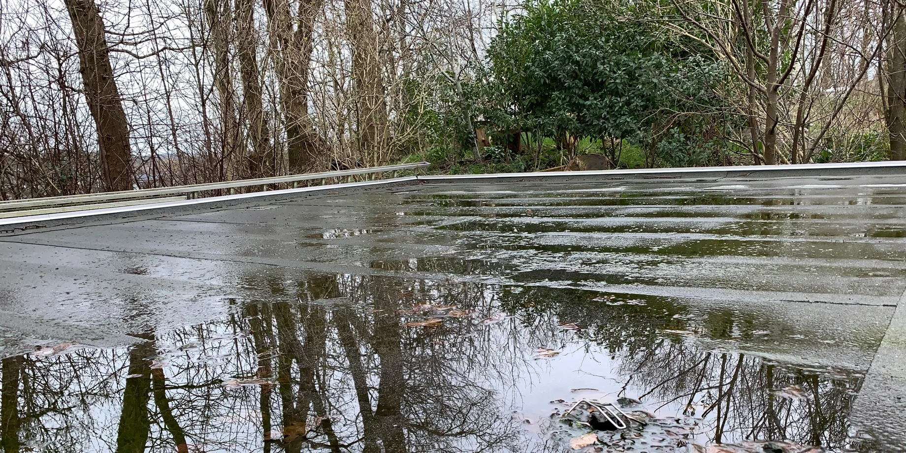 Regnvand på fladt tag